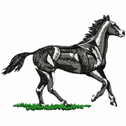 Horses Embroidery Design 1